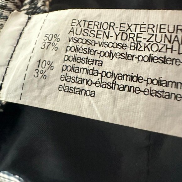 Zara stretch pockets plaid‎ Ankle  pant Women Size M - Picture 7 of 7